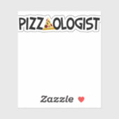 Pizzaoloog - Funny Pizza Sticker (Vel)