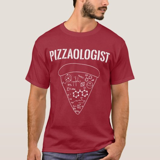 Pizzaoloog - Funny Pizza T-shirt (Voorkant)