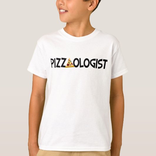 Pizzaoloog - Funny Pizza T-shirt (Voorkant)