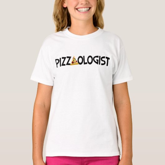Pizzaoloog - Grappige Pizza T-shirt (Voorkant)