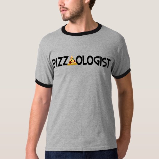 Pizzaoloog - Grappige Pizza   T-shirt (Voorkant)