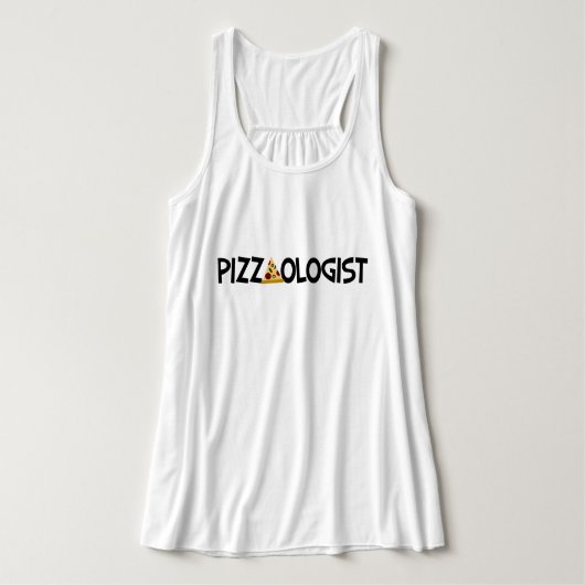 Pizzaoloog - Grappige Pizza Tanktop (Design voorkant)
