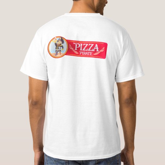 pizzapiraat t-shirt (Achterkant)