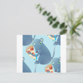 pizzarat briefkaart (Staand voorkant)