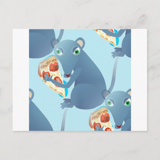 pizzarat briefkaart (Voorkant)