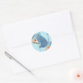 pizzarat ronde sticker (Envelop)
