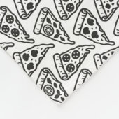 Pizzas Fleece Deken (Hoek)
