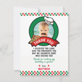 Pizza's verjaardag bedankt je kaart (Voorkant)