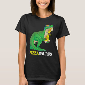 Pizzasaurus Rex Schattige Dinosaurus Met Zonnebril T-shirt