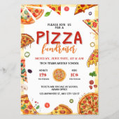 Pizzaschoolfondsenwerving, Pizzadinerfondsenwervin Flyer (Voorkant)