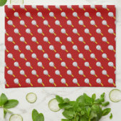 Pizzasnijder voor pizzadag theedoek (Gevouwen)