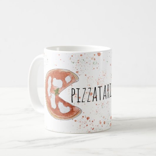 Pizzatarian Double Pizza Koffiemok (Voorkant links)