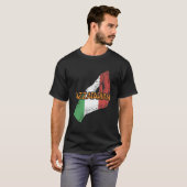 Pizzatarian Grappig Italiaans Humor Italië Vegan P T-shirt (Voorkant volledig)