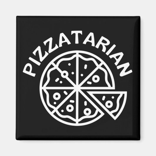 Pizzatarian Pizza Magneet (Voorkant)