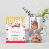 pizzauitnodigingen voor kinderen kaart (Staand voorkant)