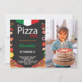  pizzauitnodigingen voor kinderen kaart (Voorkant)