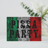 pizzaval ( italiaanse vlag ) kaart (Staand voorkant)