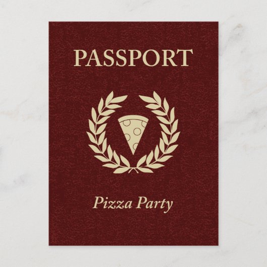 pizzavaspoort uitnodiging briefkaart (Voorkant)