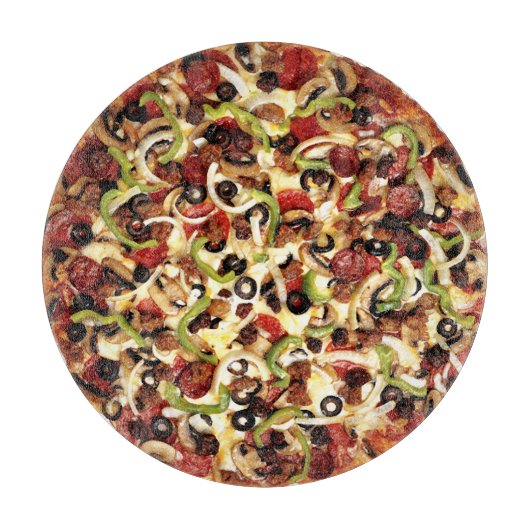 Pizzawith the Works Snijplank (Voorkant)