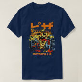 Pizzazilla Funny Pizza Kaiju Monster Japanese Cult T-shirt (Design voorkant)