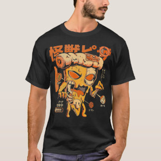 Pizzazilla X Ray Kaiju Monster Fast Food Japans T-shirt