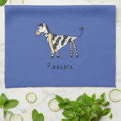 Pizzebra Pizza Funny Zebra Kitchen Towel Theedoek (Gevouwen)