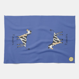 Pizzebra Pizza Funny Zebra Kitchen Towel Theedoek