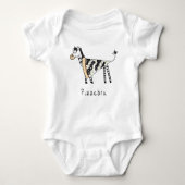 Pizzebra Pizza Zebra Baby Bodysuit T-shirt (Voorkant)
