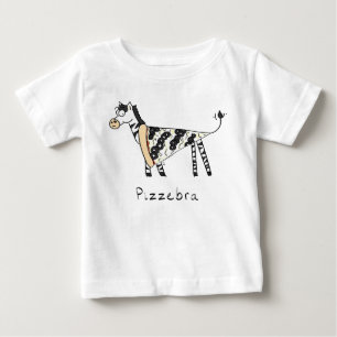 Pizzebra Pizza Zebra Baby T-Shirt