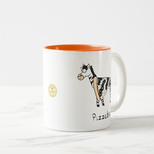 Pizzebra Pizza Zebra Coffee Mok (Voorkant rechts)