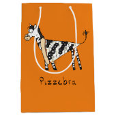 Pizzebra Pizza Zebra Gift Bag Medium Cadeauzakje (Voorkant)