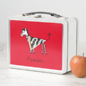 Pizzebra Pizza Zebra Lunch Box (In situ)