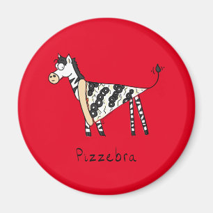 Pizzebra Pizza Zebra Magnet