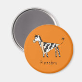 Pizzebra Pizza Zebra Magnet (Voorkant / Achterkant)