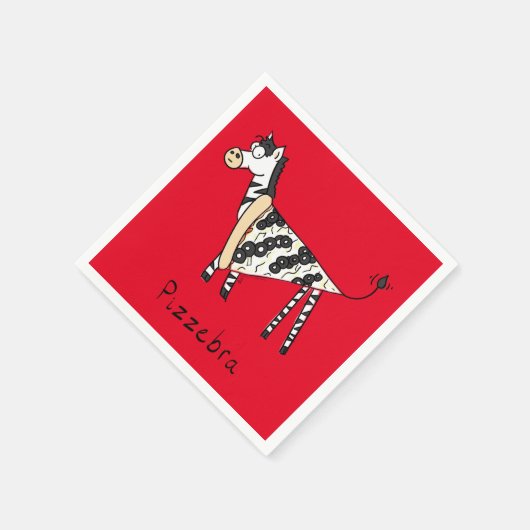 Pizzebra Pizza Zebra Napkins Servet (Hoek)