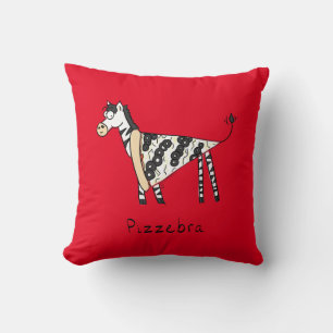 Pizzebra Pizza Zebra Pillow Kussen
