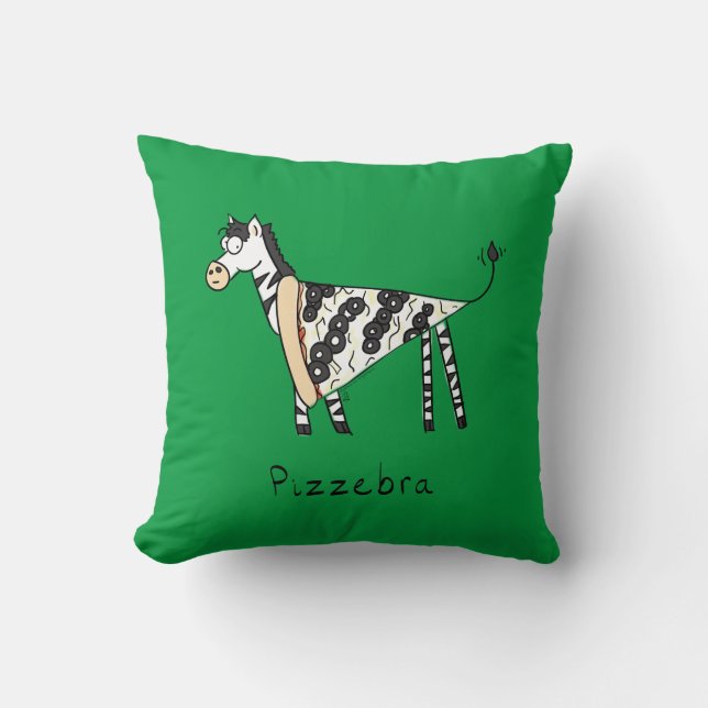 Pizzebra Pizza Zebra Pillow Kussen (Voorkant)