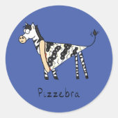 Pizzebra Pizza Zebra Stickers (Voorkant)
