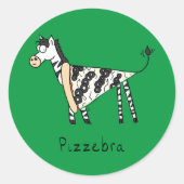 Pizzebra Pizza Zebra Stickers (Voorkant)