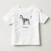 Pizzebra Pizza Zebra Toddler's T-Shirt (Voorkant)