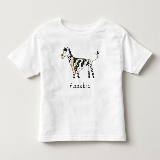 Pizzebra Pizza Zebra Toddler's T-Shirt (Voorkant)