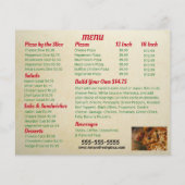 Pizzeria Business Flyer (Achterkant)