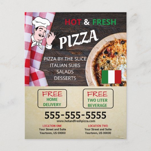 Pizzeria Business Flyer (Voorkant)