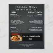 Pizzeria Business Flyer (Achterkant)