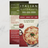 Pizzeria Business Menu (Voorkant / Achterkant)