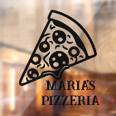 Pizzeria Custom Business Raamsticker (Vel 2)