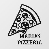 Pizzeria Custom Business Raamsticker (Vel)