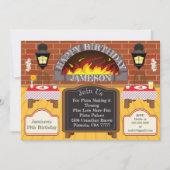 Pizzeria Fire geroosterde Pizza Party Allergieën U Kaart (Voorkant)