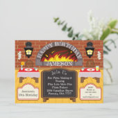 Pizzeria Fire geroosterde Pizza Party Allergieën U Kaart (Staand voorkant)