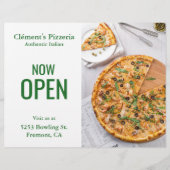 Pizzeria Grand Opening Flyer (Voorkant)